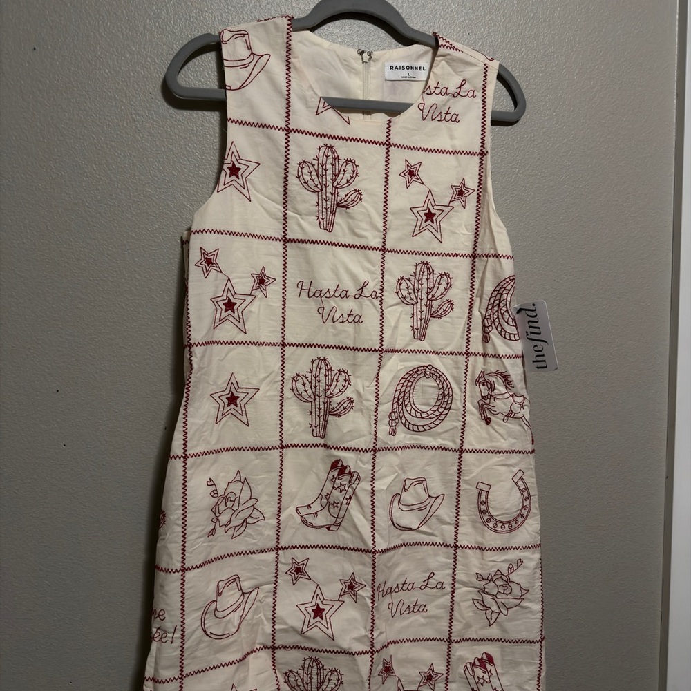 Western embroidered dress